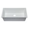 Alfi Brand White 33" Sgl Bowl Undermount Granite Composite Kitchen Sink AB3322UM-W - alternate 5